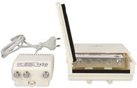 Nedis Mastversterker - 5 - 862 MHz - Outputs: 2 - Versterkingsregelaar: 15 - 30 dB - F-Female - Geluid figuur: 4 dB - Wit