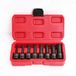 1/2" Drive Impact Socket Hex Bits | 8 stuks SAE Set Standard Long Air Allen Driver