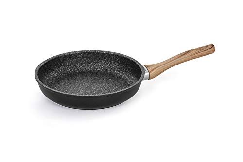 Barazzoni Granitica Extra inductiepan Ø32 cm, eco-hout eiken handvat