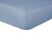 Sleepdown 100% puur katoen diep hoeslaken warm, gezellig ademend superzacht beddengoed 32 cm extra diepe zakken - denim blauw - super king