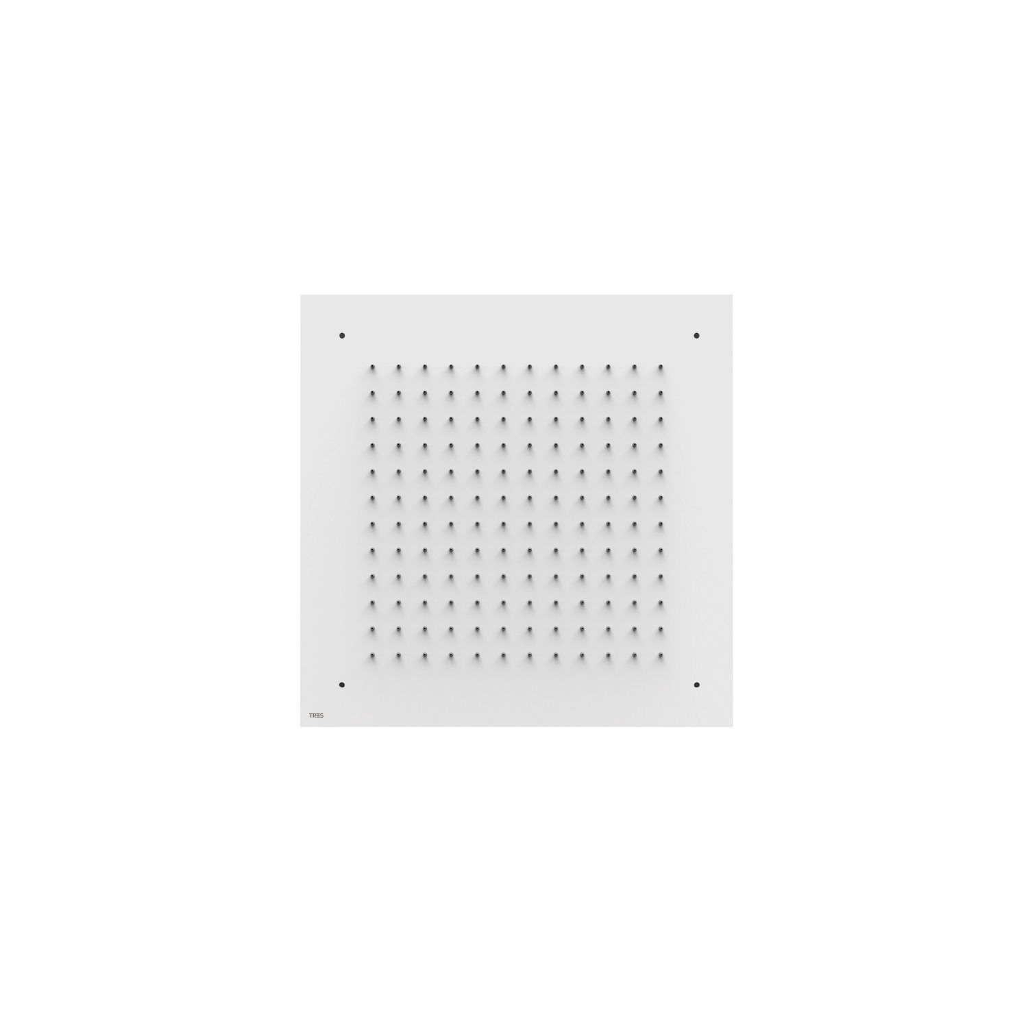 Tres Hoofddouche tres plafond 38x38 cm vierkant patroon mat wit - 8429546478869