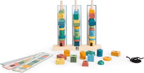 BS Toys Stapeltorens - Hout - Educatief spel - Vanaf 4 jaar