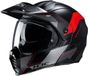 HJC C80 Rox Adventure Helm Zwart Rood Maat XS