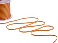 Furlanis - Dubbel satijnen lint, Italiaanse stof - perzikoranje, 3 mm x 50 m