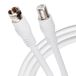Maplin MAVFF002-030 coax-kabel 3 m F-type Wit