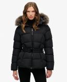 Superdry Fuji Riem Pufferjas Dames Zwart