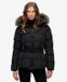 Superdry Fuji Riem Pufferjas Dames Zwart