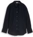 Tom Tailor - Oversized overhemdblouse met linnen - Maat 38 - sky captain blue