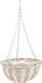 Van der Leeden Hangmand - wit - rotan - D30 cm