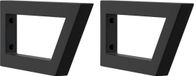 vidaXL Wandbeugels voor wasbak 2 st trapezium staal zwart