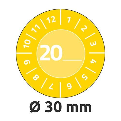 Avery 7902 teststickers 30 mm geel (80 stuks)