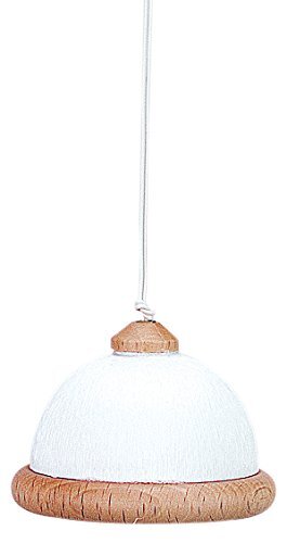 Rulke Rulke010567 hanglamp met houten rand en wit plastic scherm, Multi kleur