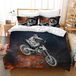 Omgoods - Housse de couette Motocross avec impression 3D