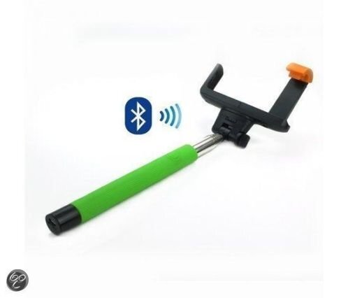EveStar Selfie Stick Uitschuifbare Monopod met Bluetooth - Groen