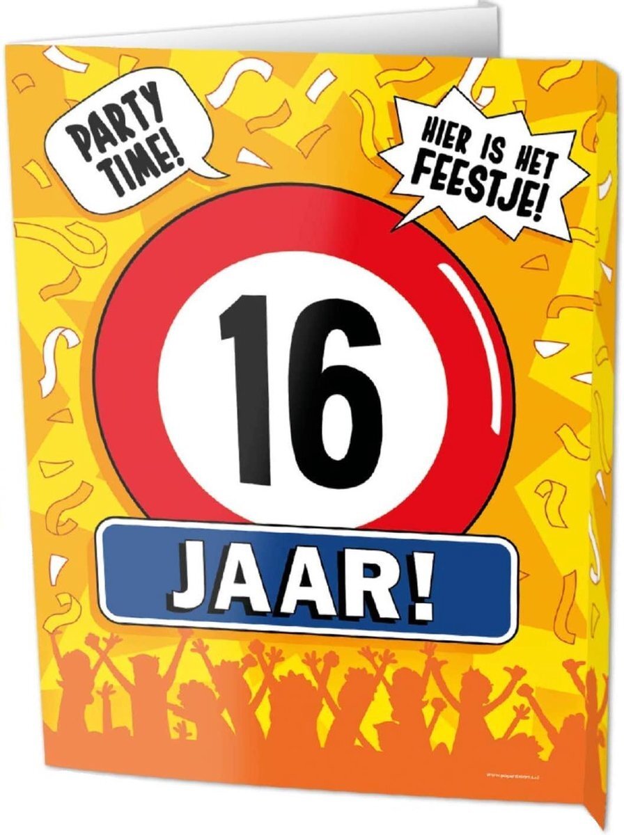 - Uithangbord - Window signs - 16 jaar