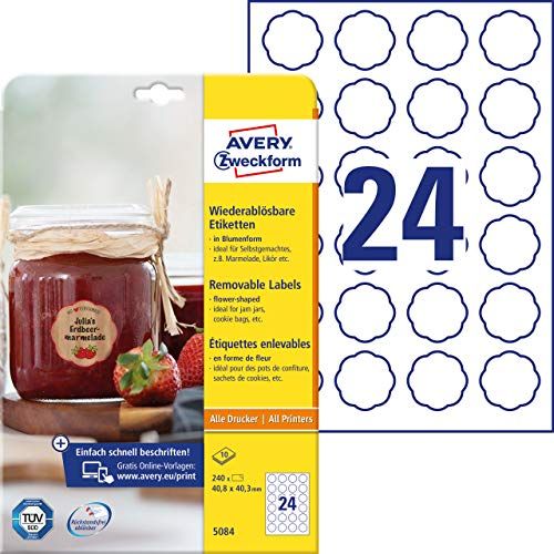 AVERY Zweckform jam etiketten art. 5084