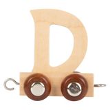 Small Foot Houten Lettertrein - D - 12 stuks