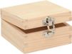 Glorex Hobby Houten Kistje met Sluiting en Deksel - Lichtbruin - 10 x 10 x 5 cm