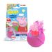 INKEE Surprise Peppa Pig badballen voor kinderen met verrassing, badspeelgoed, badtoevoeging voor kinderen, aardbeigeur