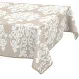 ANRO Tafelkleed Damast Beige 140x120cm
