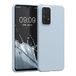 kwmobile Hoes compatibel met Samsung Galaxy A33 5G hoes - Zachte siliconen telefoonhoes - Mat lichtblauw