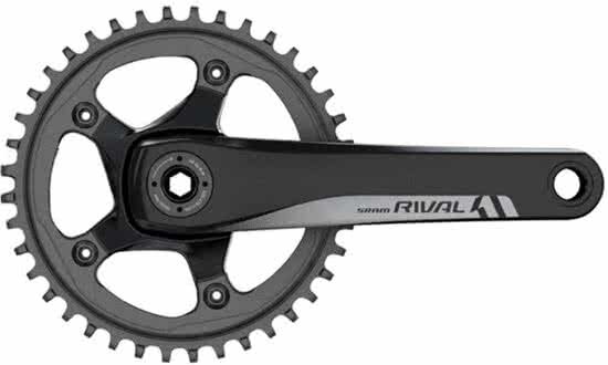 SRAM Crankstel rival 1 42 tands gxp 175mm 11 speed geen cups steek 11 - ZWART