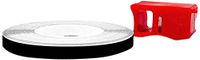 4R Quattroerre.it 10351 Wheel Trim Reflecterende plakstrips met applicator voor autovelgen, zwart, 5 mm x 6 m