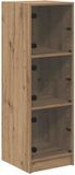 vidaXL Highboard Artisan Eiken 35 x 37 x 109 cm Bewerkt Hout