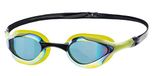 AQUAWAVE Zwembril voor volwassenen, dames en heren, anti-condens en revo-coating, uv-bescherming, ideaal voor zwemtraining, Racer Rc, blauw/zwart