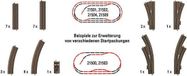 TRIX H0 C-rails Uitbreidingsset - Modelspoorbaan rails - 62900