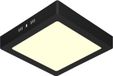 BES LED LED Paneel - 30x30 - 24W - Warm Wit 3000K - Mat Zwart - Opbouw - Vierkant - Aluminium