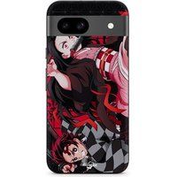 Maniacase Google Pixel 8a Demon Slayer Tanjiro Nezuko Aanval Gevecht Hoesje