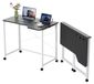 Bureau pliant sur roulettes, 90x56x75 cm, avec lecteur de cartes