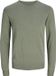 JACK&JONES JJEEMIL KNIT CREW NECK NOOS Heren Gebreide Truien XXL Katoen/Viscose/Polyamide Lichtgroen