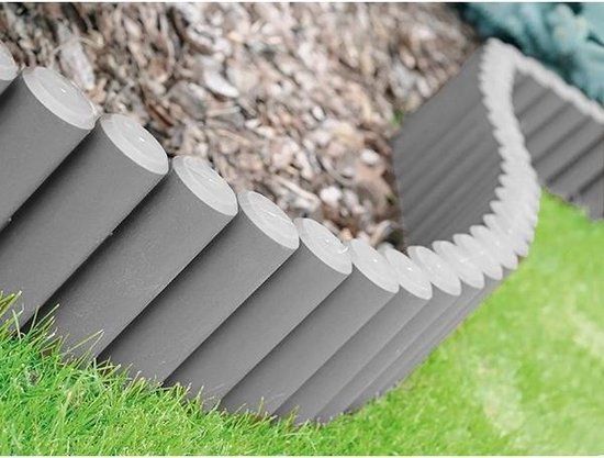 Merkloos Borderrand palissade grijs - ca 270 cm