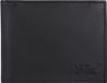 oxmox Leren portemonnee Leather RFID Protect Pocketbörse Lizard Embossed Black zwart