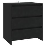 VidaXL Dressoir 70x41x75 cm bewerkt hout zwart