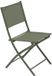 Hespéride Set van 4 opvouwbare tuinstoelen van staal MODULA