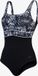 Speedo Shape Comprex maillot de bain sculptant Eclipse noir/blanc