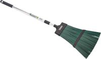 Merkloos Telescopische aluminium bezem groen 103x30x3 cm 28160