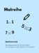 Malreihe Mathematik Übungsheft