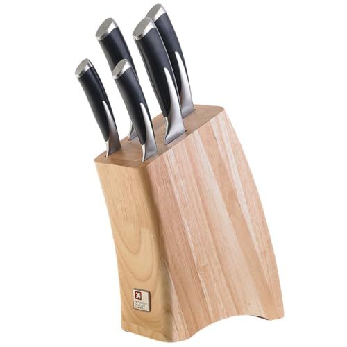 Richardson Sheffield Kyu - 5-delige messenset inclusief messenblok - wood