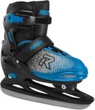 Roces Jokey Ice X Verstelbare IJshockeyschaatsen Zwart/Blauw 30-33