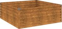 vidaXL Plantenbak verhoogd 100x100x36 cm cortenstaal