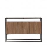 Drawer Kingsport Dressoir 3 Deuren Walnootdecor