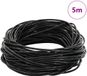 vidaXL Leren Koord Zwart Ø2 mm x 5 m