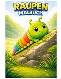 Raupen Malbuch: 50 niedliche Ausmalbilder der kleinen Krabbler – Für Kinder und Erwachsene zum Ausmalen und Entspannen