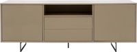 Goossens Dressoir Vienna, 2 Deuren 2 Laden Met 1 Open Vak - Bruin