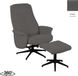 LABEL51 Fauteuil Bergen - Naturel - Velours - Avec accoudoir