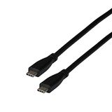 EFB Elektronik EBUSBC40-TB40G.0,8 USB-kabel USB4 Gen 3x2 0,8 m USB C 40 Gbit/s 100 W Zwart